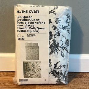 Black & White Floral Duvet Set